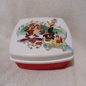 Vintage Looney tunes Christmas storage container